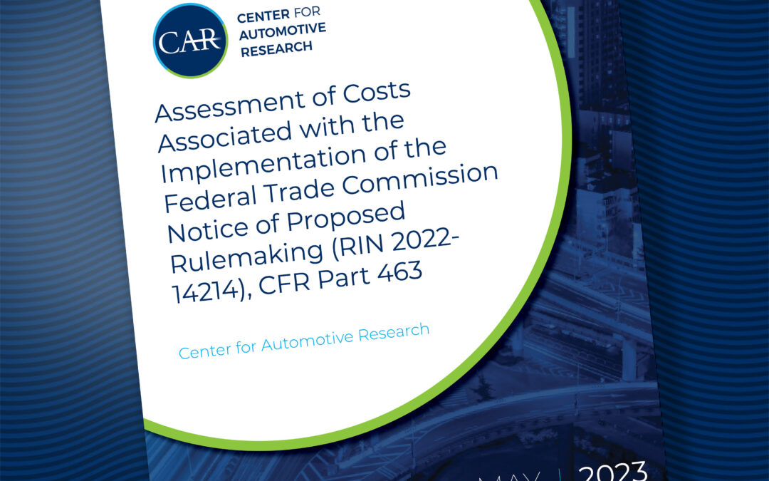 Assessment of Costs Associated with the Implementation of the Federal Trade Commission Notice of Proposed Rulemaking (RIN 2022-14214), CFR Part 463