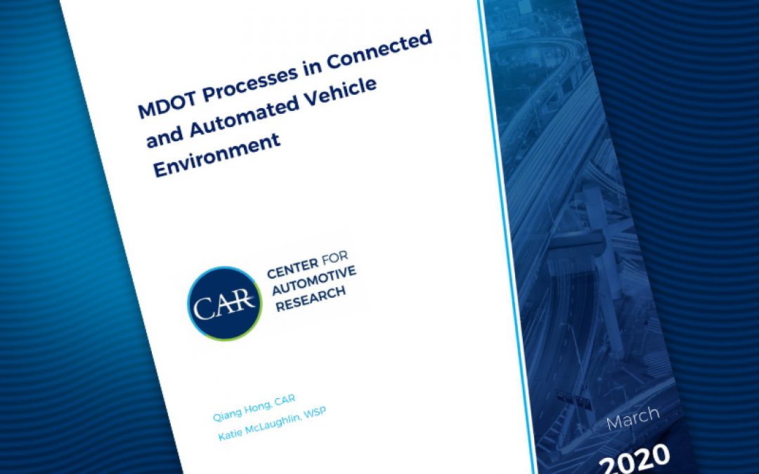 MDOT Processes in Connected and Automated Vehicle Environment