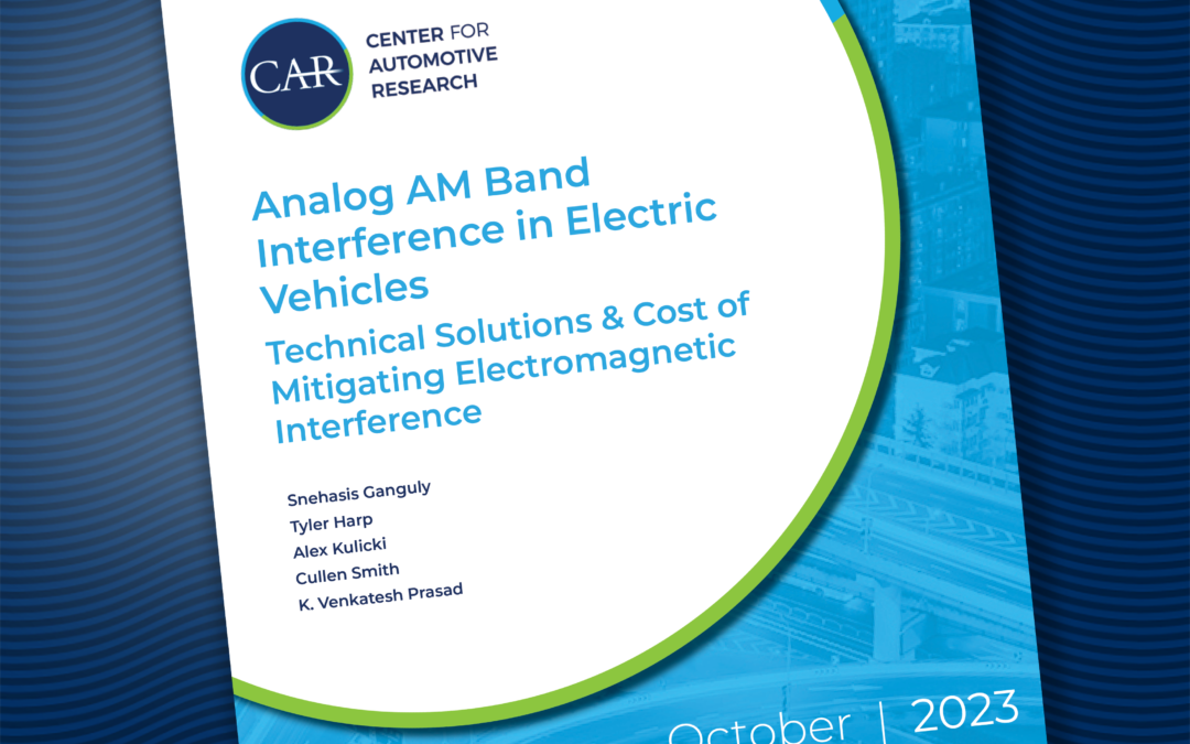 Analog AM Band Interference in Electric Vehicles